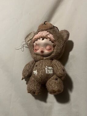Custom Skullpanda x Hirono Teddy Bear Plush pendant